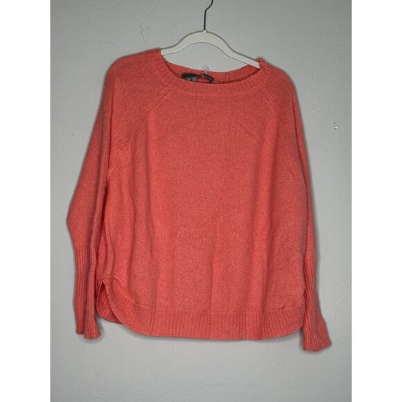 360 Cashmere Sweater Coral Pink Size Medium - Picture 2 of 6